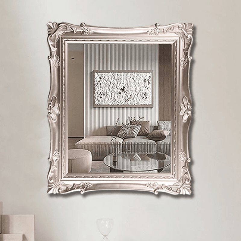 Champagne color nostalgic baroque mirror