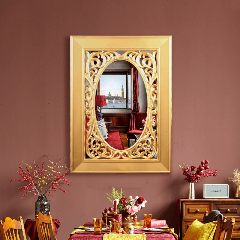 Home decor gold classic style mirror