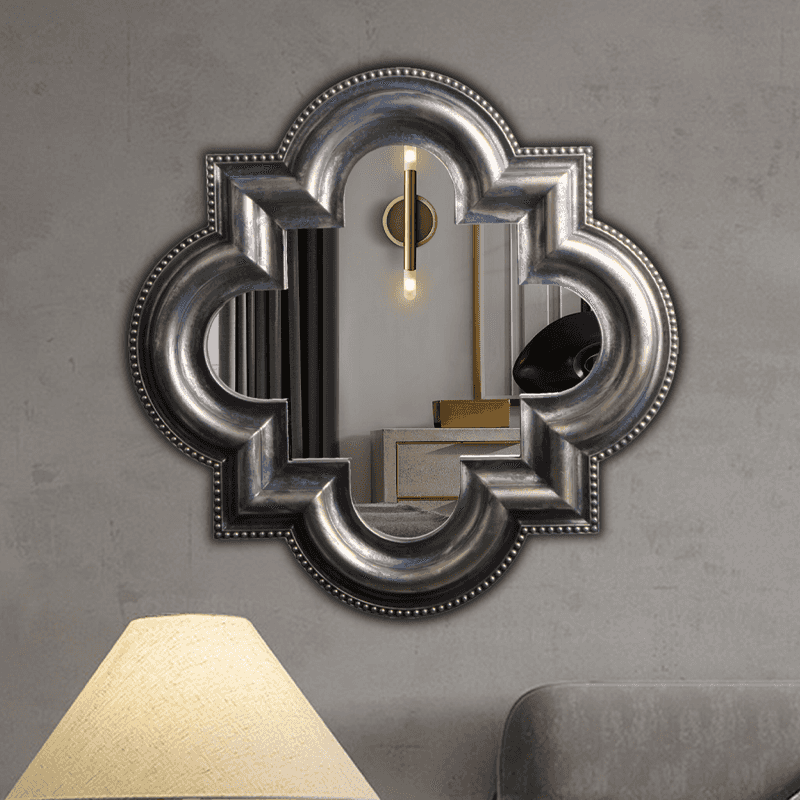 Wall decoration silver classic style mirror