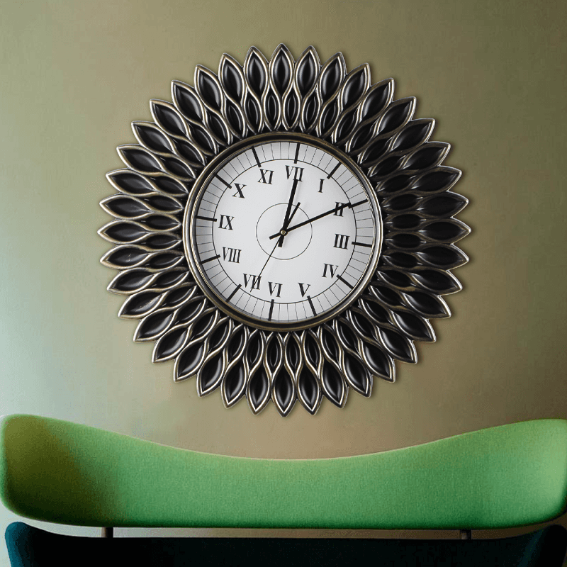 60cm bronze frame wall decor clock