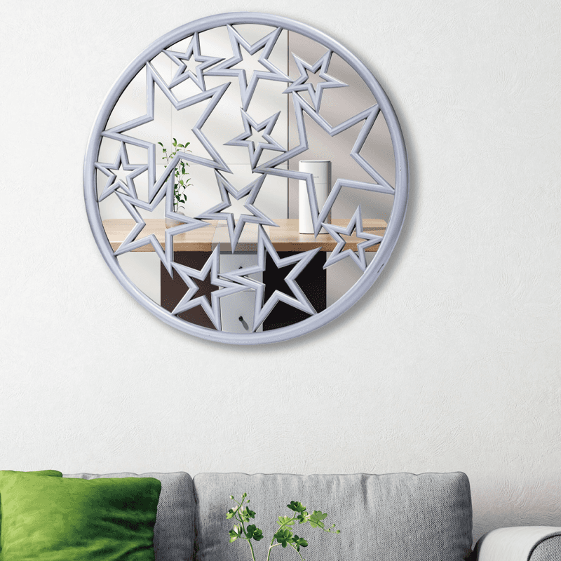 56cm round star wall decor mirror ​