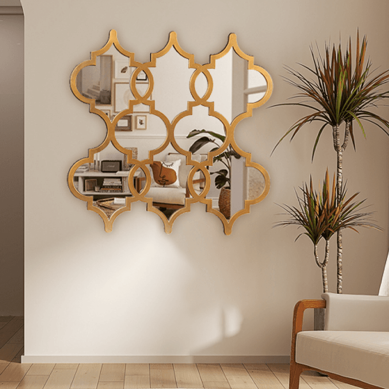 40cm gold frame indoor wall decor mirror
