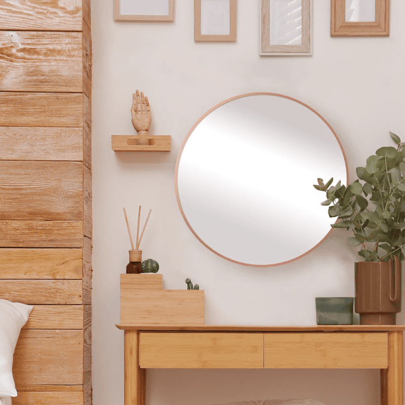 75cm Slim Round Mirror