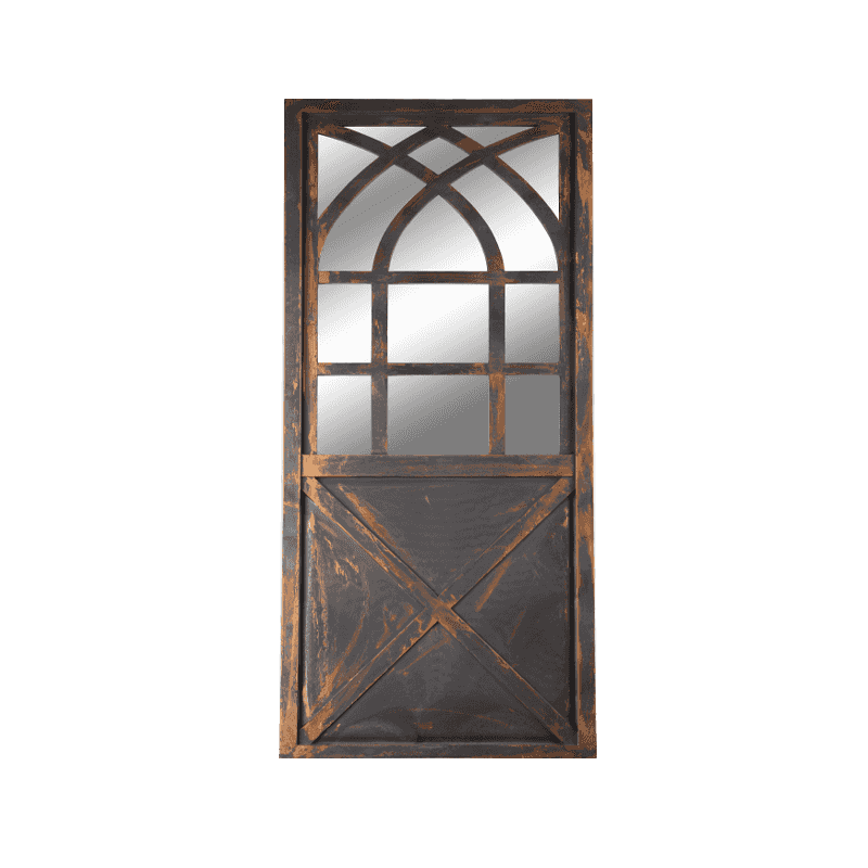 Gold vintage wall door garden mirror