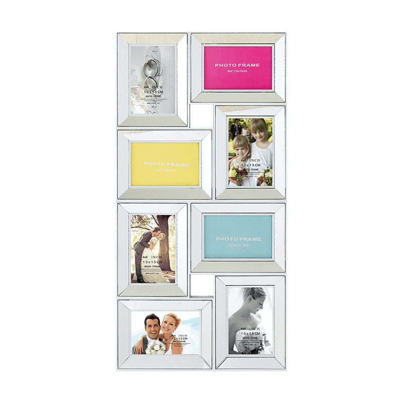 Mirror collge photo frame 8 opening